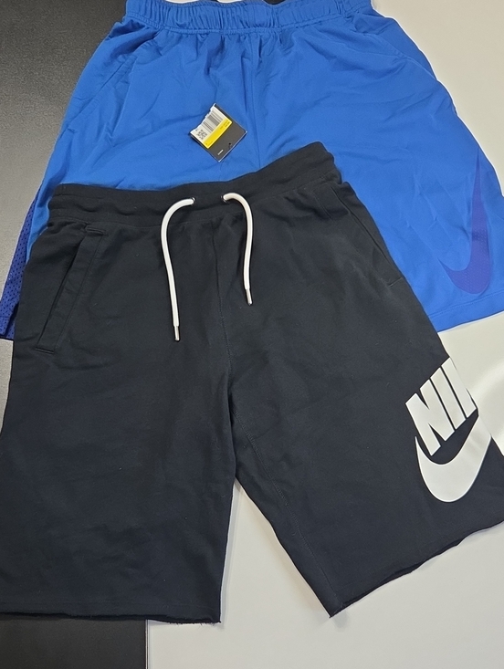 Nike Other - Lot Of 2 Nike- NWT Black Sweat Shorts And Dri-fit Blue Athletic Shorts